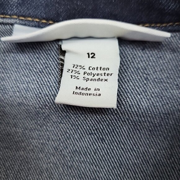Lane Bryant Denim Jacket Womens Sz 12 New With Tags - Picture 8 of 12
